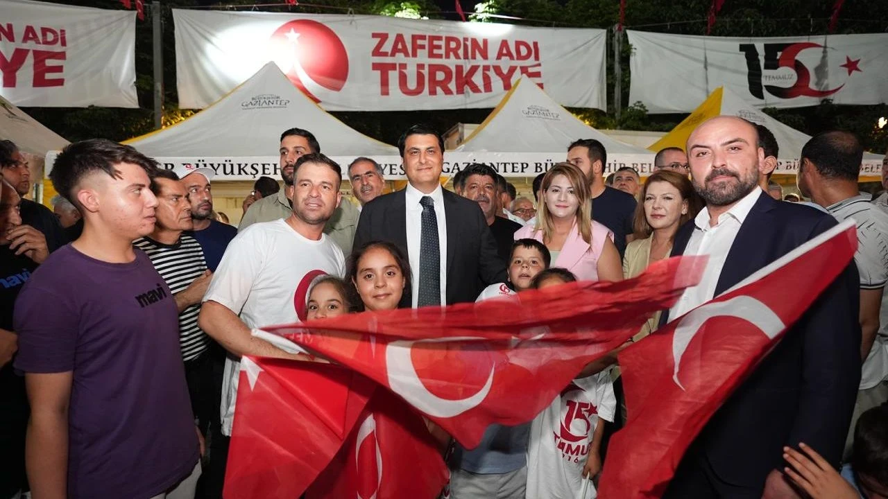 Gaziantep'te 15 Temmuz Anma Etkinliği: Demokrasiye Hainlere Göz Açtırmayacağız