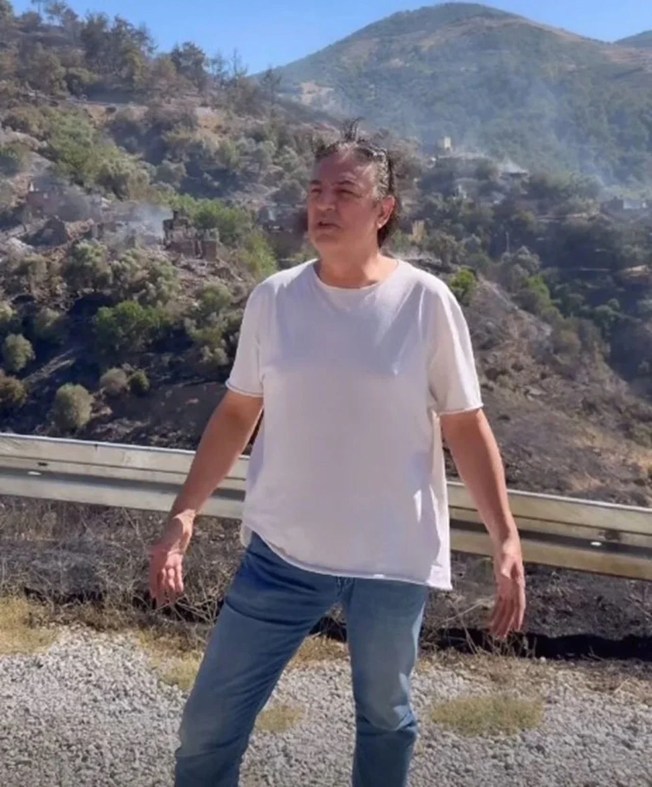 Çelik yangın bölgesine giderek destek vermek için sahaya çıktı