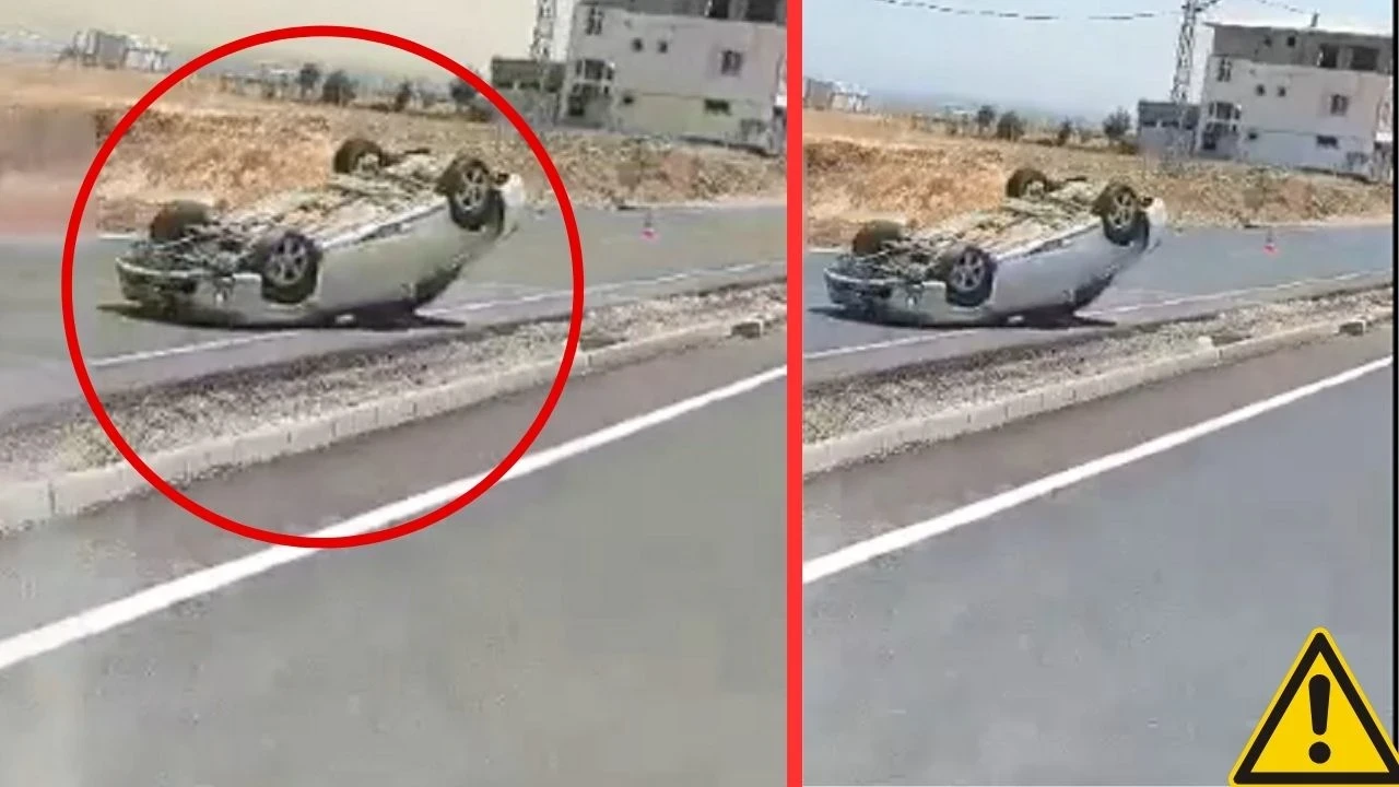 Kahramanmaraş'ta Takla Atan Araçta Yaralı Yok, Vatandaşlar Hızla Müdahale Etti