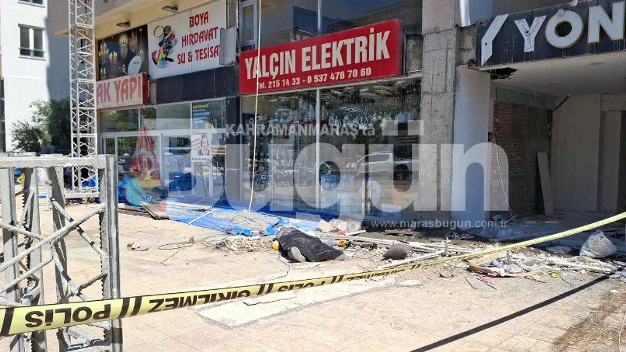 Kahramanmaraş'ta iskele çökmesi: 1 işçi hayatını kaybetti, 2'si ağır yaralı