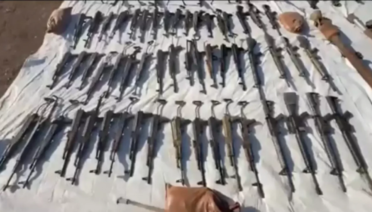 PKK'ya ait dev mağarada ağır silah ve teknolojik ekipman ele geçirildi