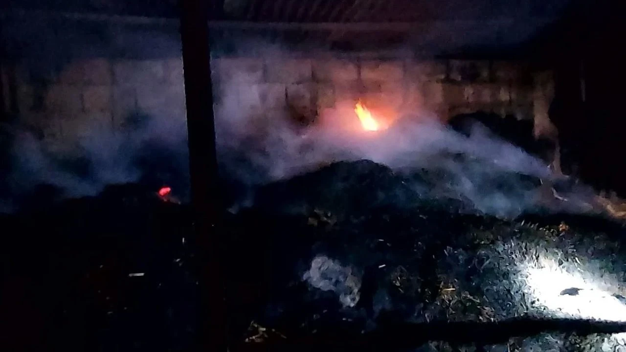 Kozan'daki Ahır Yangınında 5 İnek Telef Oldu, 2 Hayvan Yaralı Kurtarıldı