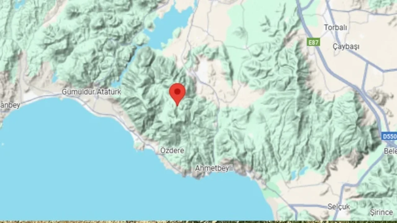 İzmir Menderes'te 3.3 büyüklüğünde deprem; can ve mal kaybı yok