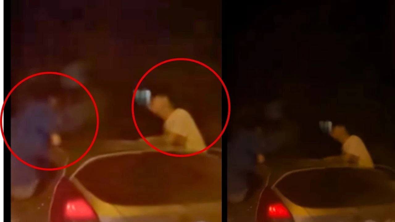 Kahramanmaraş'ta otomobilden sarkan yolcular, diğer sürücüleri dehşete düşürdü!