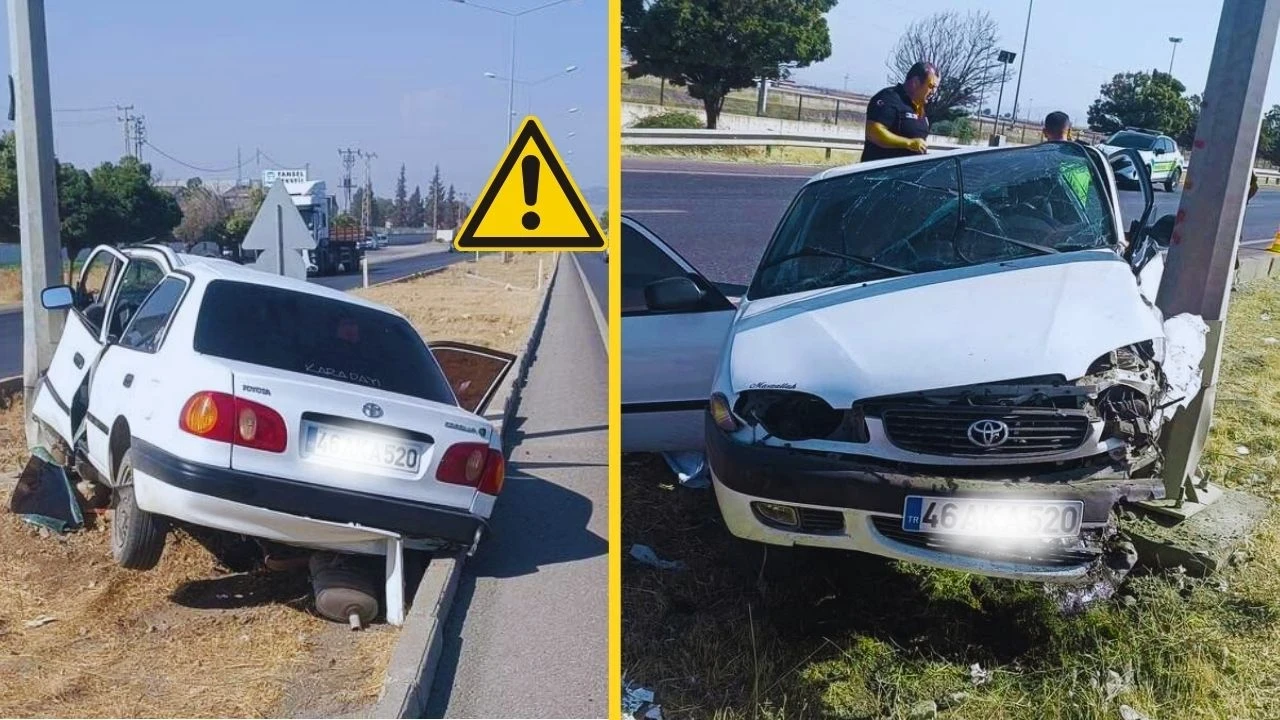 Kahramanmaraş'ta Tek Taraflı Kaza: Sürücü Dikkatsizliği Alarm Veriyor