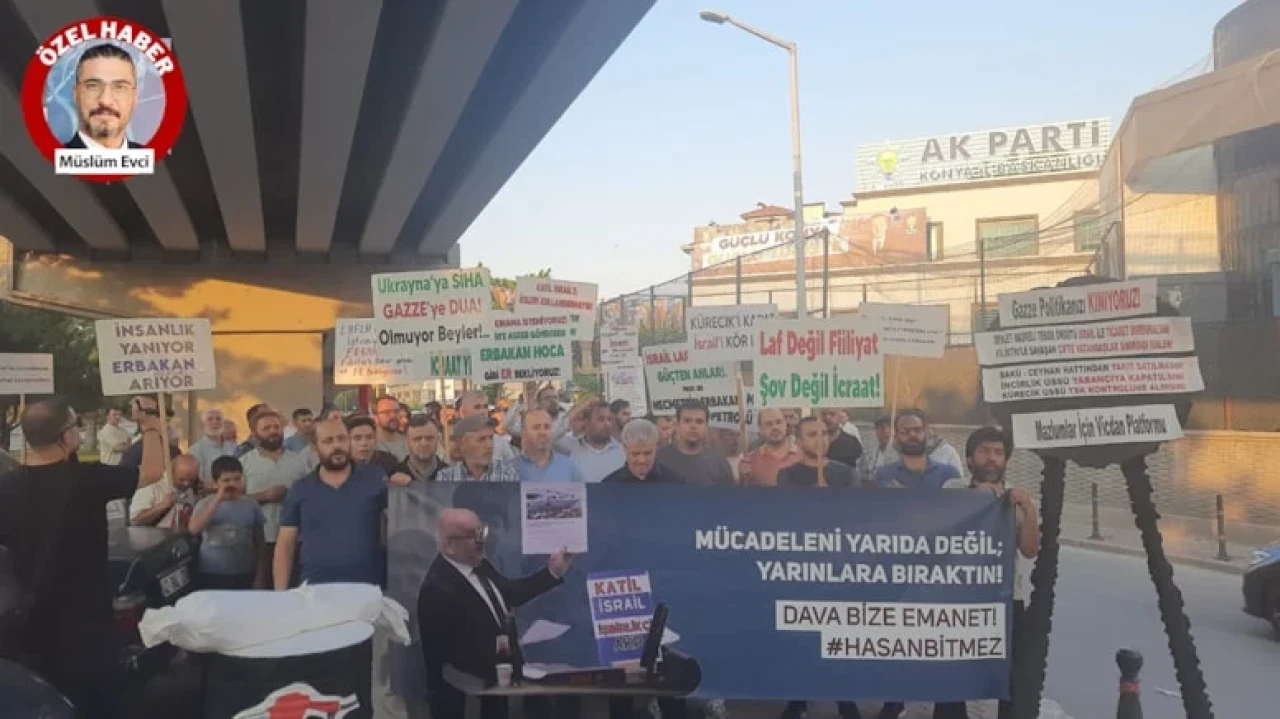 Konya'da Gazze politikalarına tepki: Mazlumlar için Vicdan Platformu buluştu