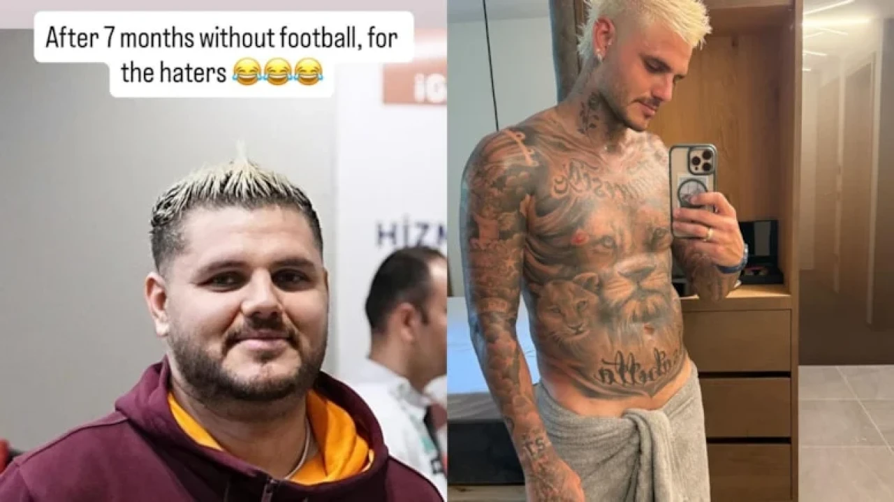 Icardi, kilo eleştirilerine yapay zeka ile yanıt verdi! Sosyal medya paylaşımı gündem oldu.