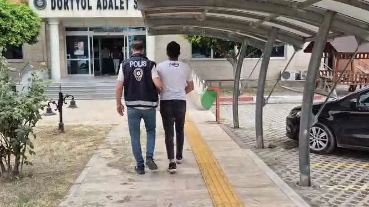 Hırsızlık suçundan 5 yıl hapis cezası olan A.Ç. Dörtyol'da yakalandı, tutuklandı.