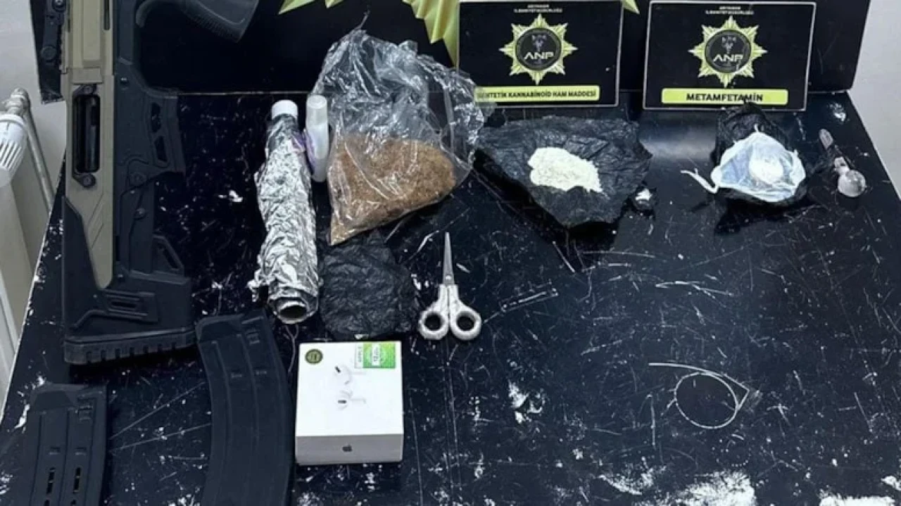 Adıyaman'da uyuşturucu operasyonu: 123 gram uyuşturucu ve tüfek ele geçirildi
