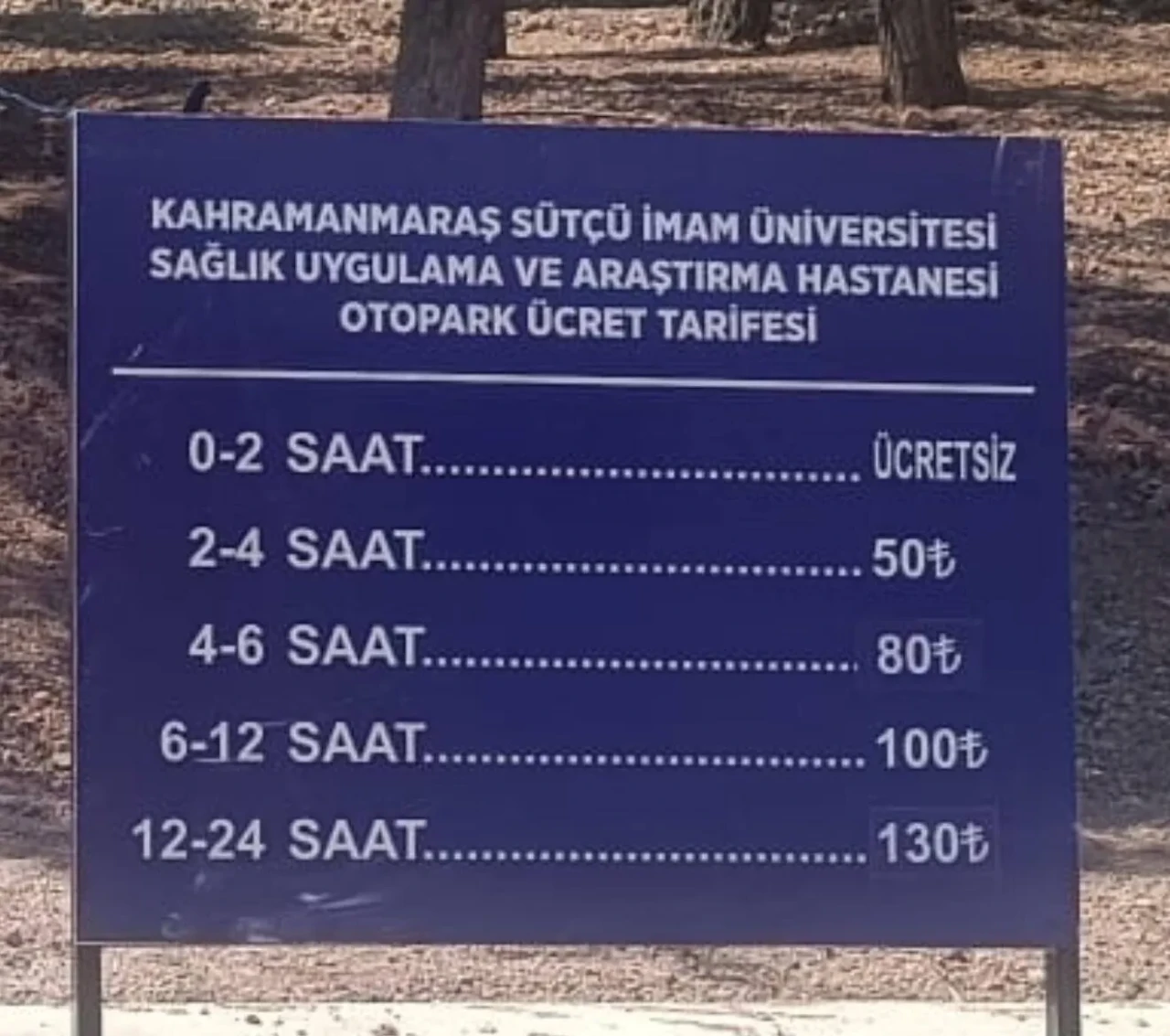 Kahramanmaraş Hastanesinin Otopark Ücretleri Vatandaşları Mağdur Ediyor