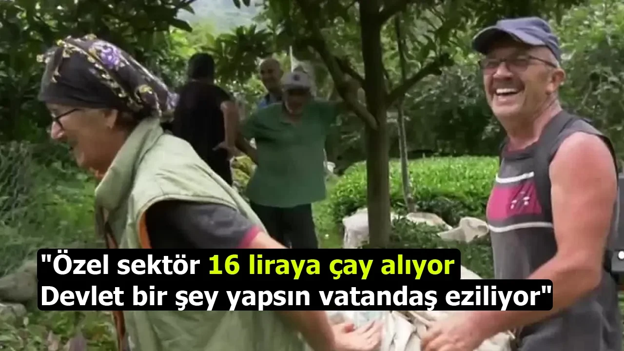 Özel sektör 16 liraya çay alıyor. Devlet bir şey yapsın vatandaş eziliyor