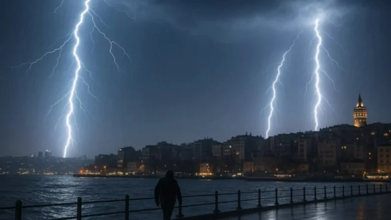 İstanbul'da sağanak yağış ve fırtına, ağaçları devirdi, araçlar hasar gördü!