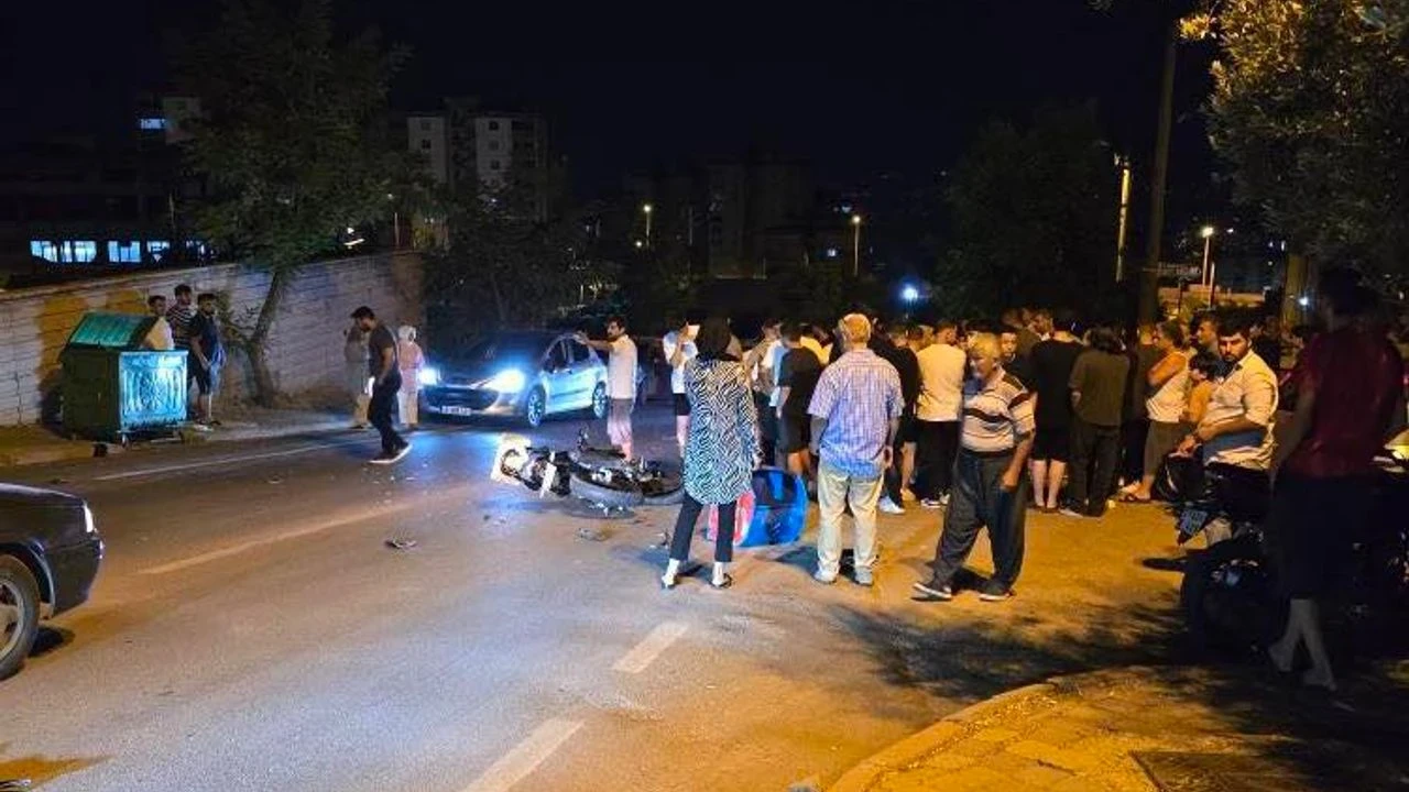 Kahramanmaraş'ta Motosikletli Kurye Trafik Kazasında Yaralandı