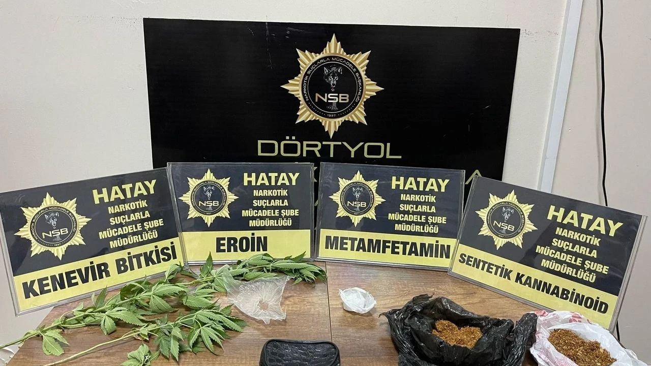 Hatay'da uyuşturucu operasyonu: Çok sayıda madde ele geçirildi, bir kişi gözaltında