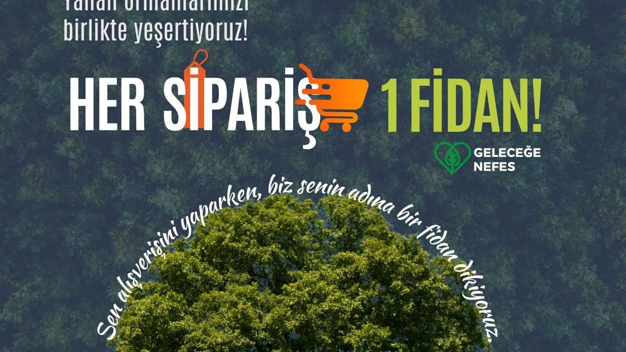 Kocaeli'de her alışverişle bir fidan dikilecek kampanyası başlatıldı!