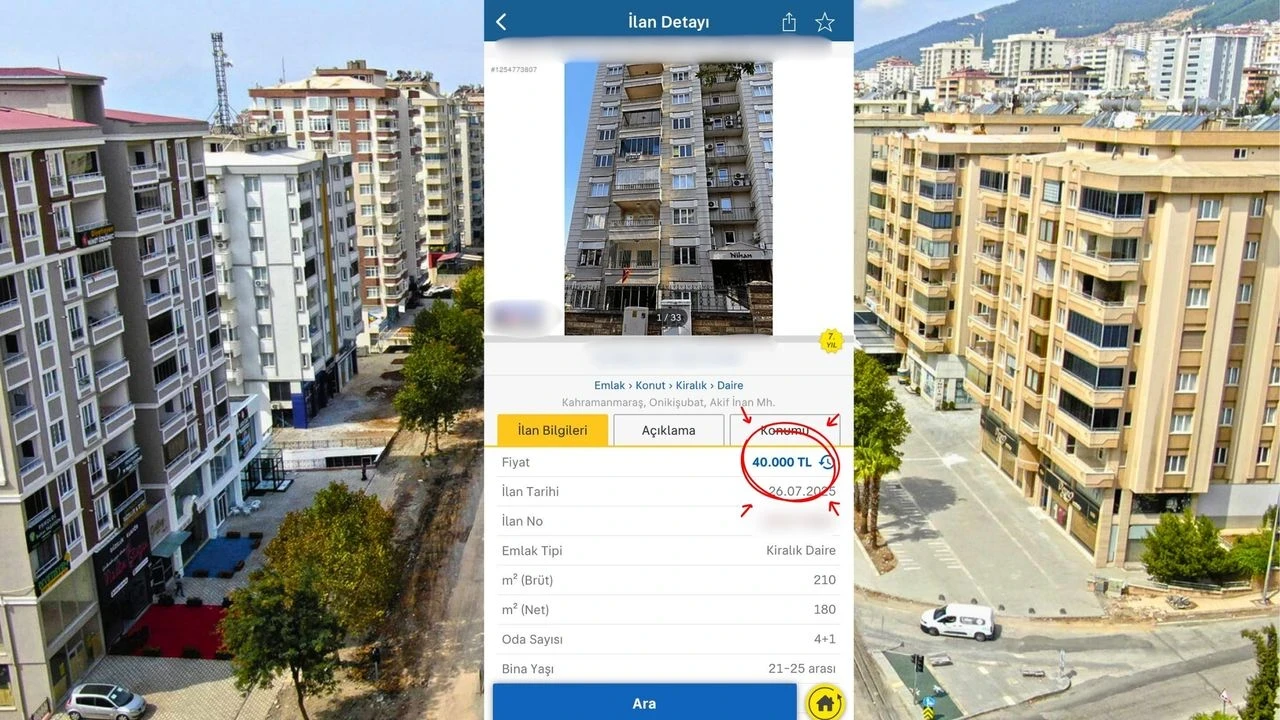 Kahramanmaraş'ta 40 Bin TL Kira İlanı Tepki Çekti, Kiracılar Çaresizlik İçinde