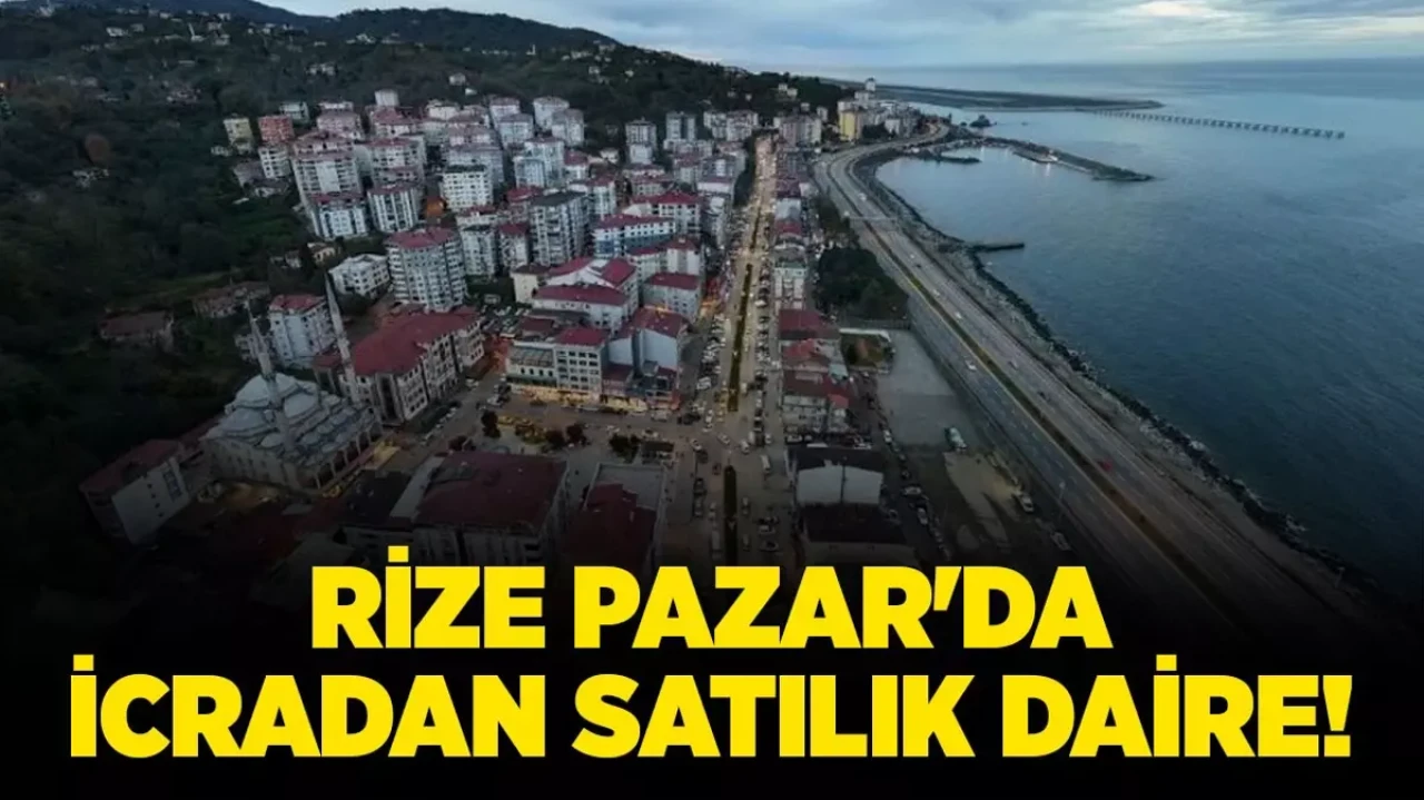 Rize Pazar'da 3+1 icradan satılık daire!