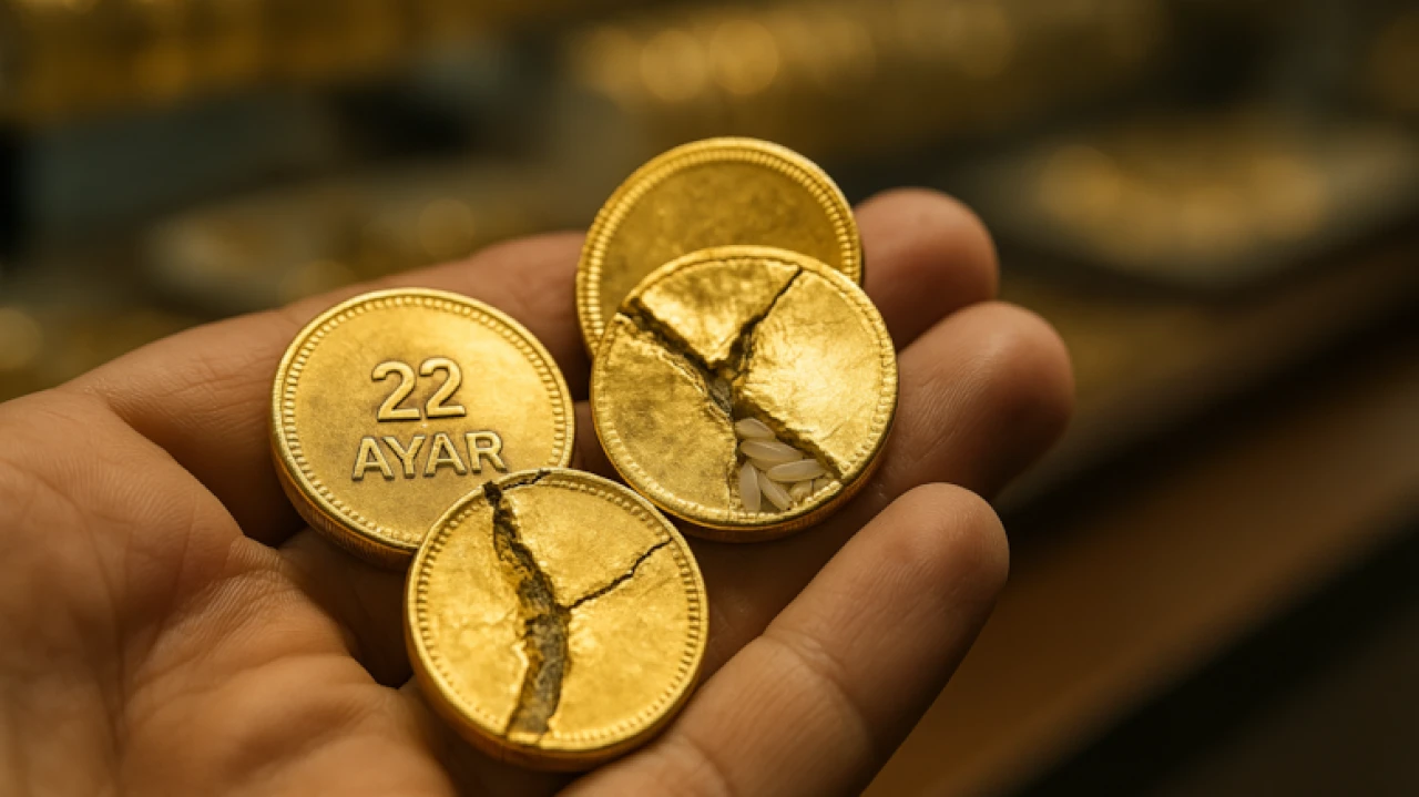 Sahte altınların artışı: Pirinçle kaplı gram altınlar yatırımları tehlikeye atıyor!