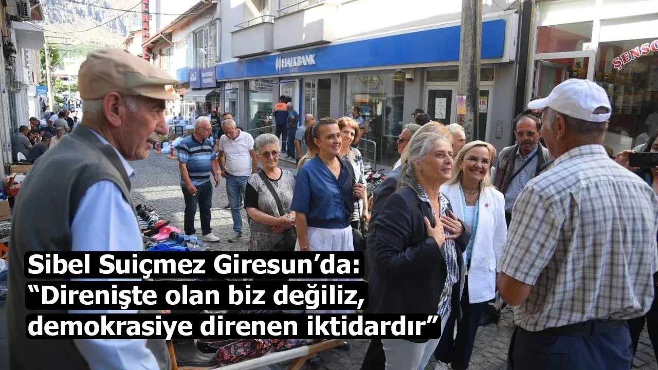 Sibel Suiçmez Giresun’da: “Direnişte olan biz değiliz, demokrasiye direnen iktidardır”