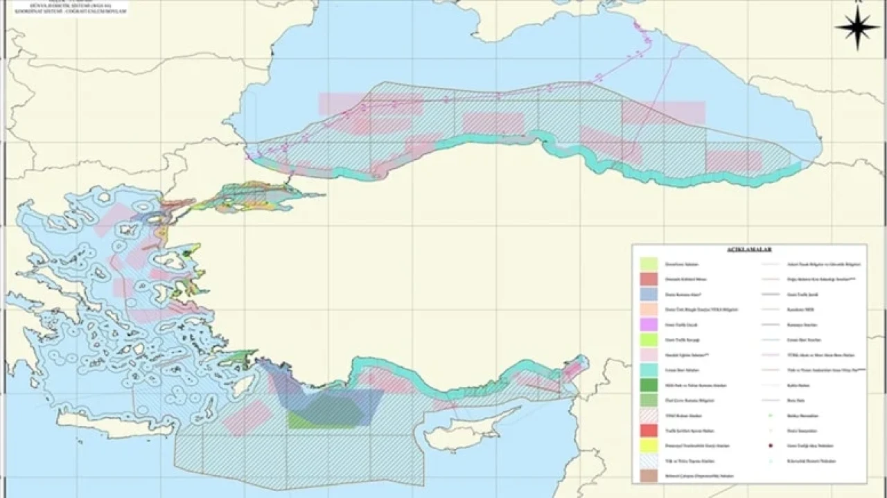 Türkiye, deniz koruma alanlarıyla Yunanistan'a yanıt verdi, hukuki gerilim artıyor.