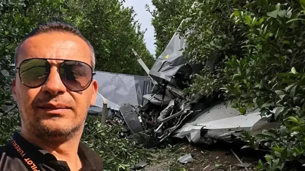 Yüreğir'de eğitim uçağı narenciye bahçesine düştü, pilot ve yolcu yaralandı