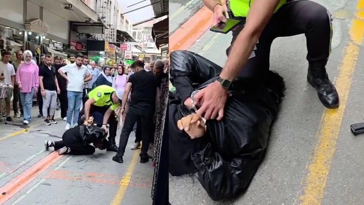 Adapazarı'nda montlu motosikletli genç, polisten kaçarken kurusıkı tabanca ile yakalandı