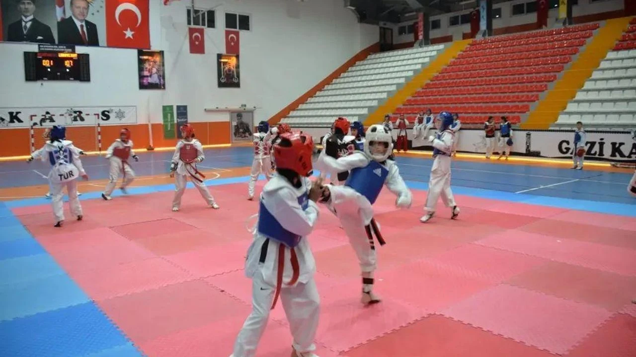 Kars, taekwondo organizasyonuyla gençleri buluşturdu