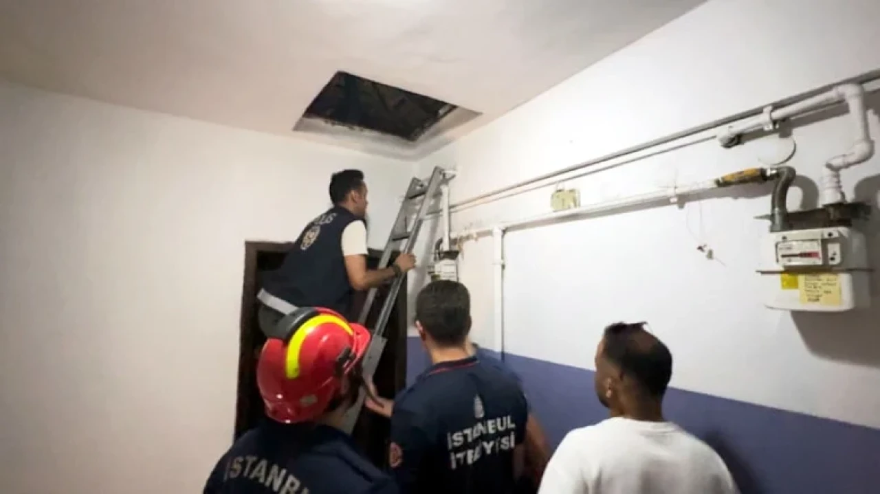 İstanbul'da firari hükümlü çatıdan kaçtı, polis tarafından yakalandı