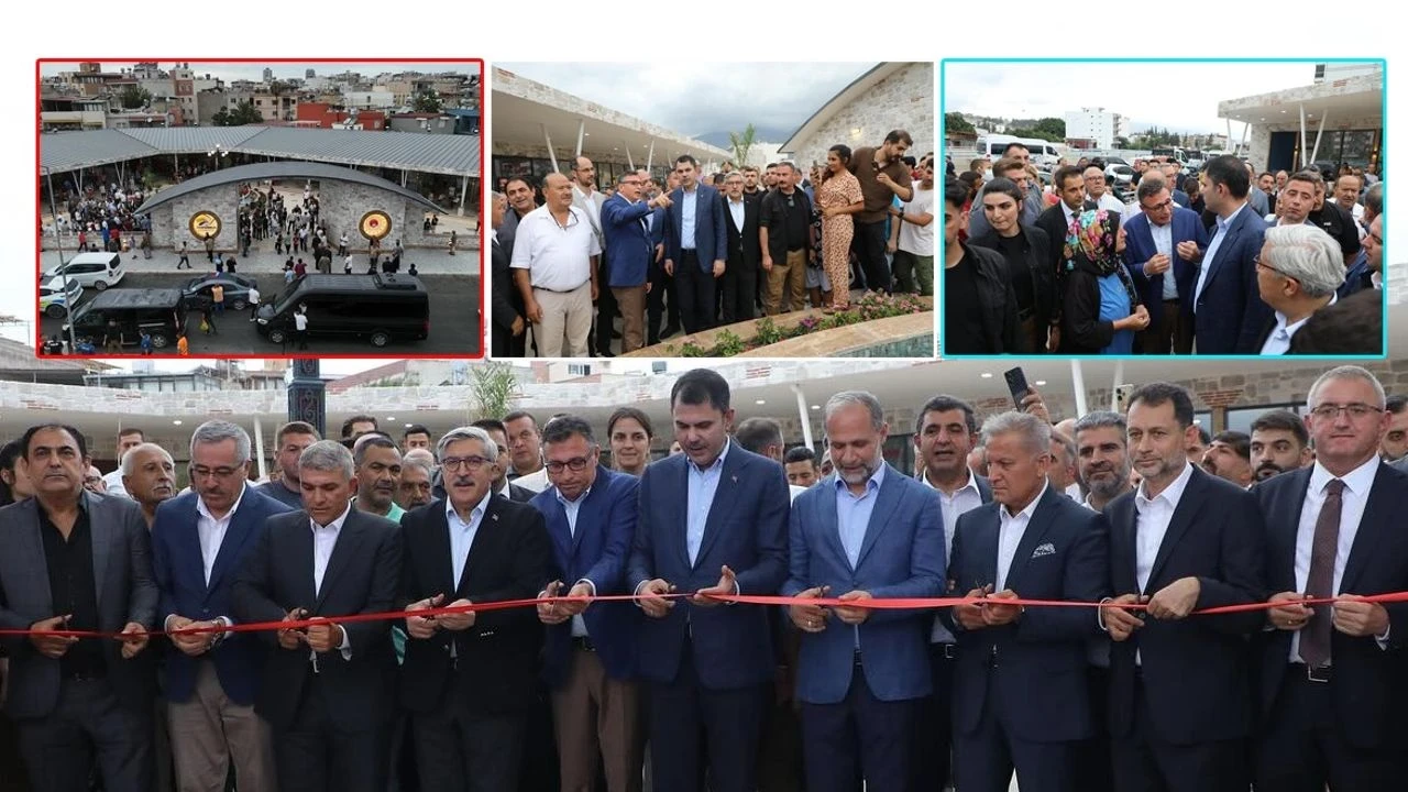 İskenderun'a modern çarşı ve sahil düzenlemesi müjdesi! Bakan Kurum açılış gerçekleştirdi.