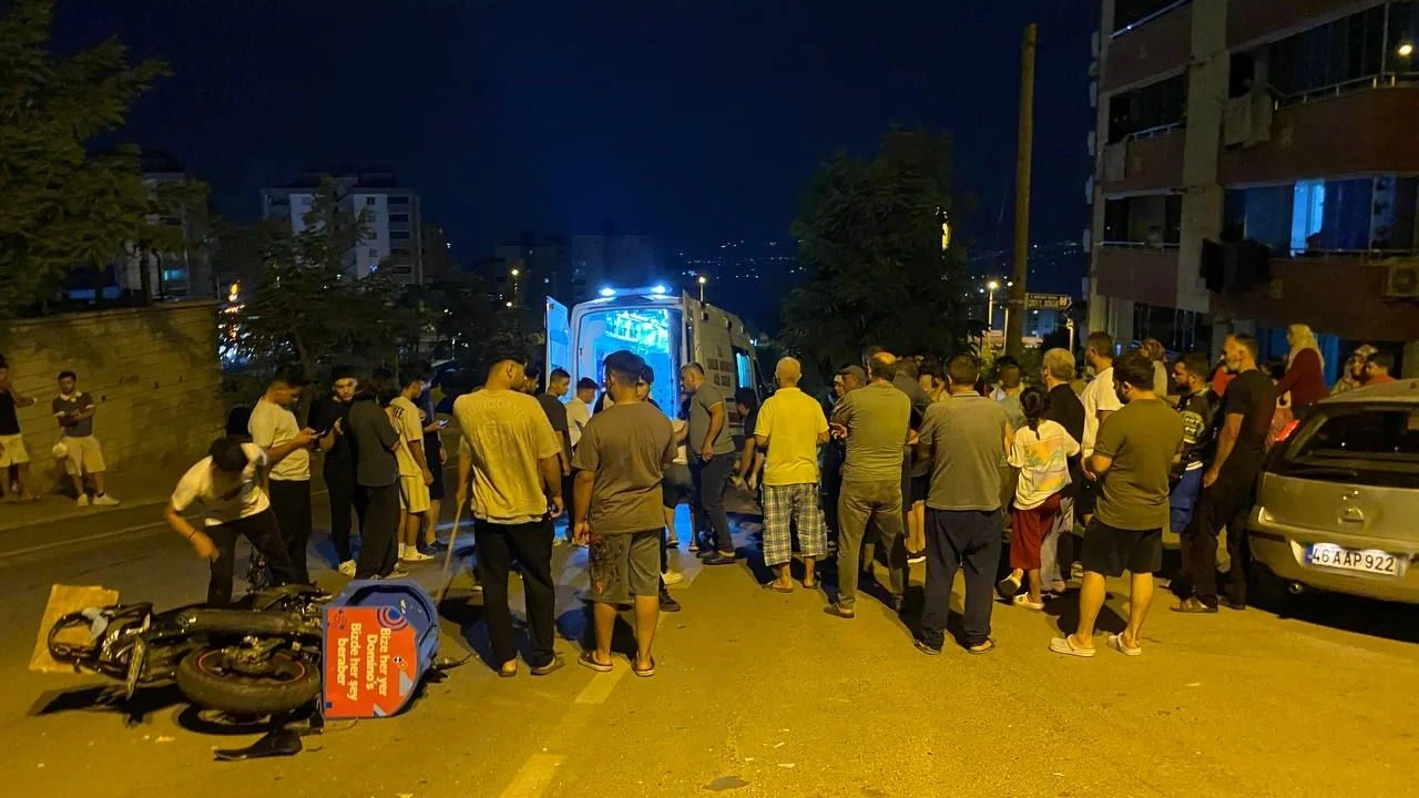 Kahramanmaraş'ta motosikletli kuryenin kazası: Yaralı tedavi altında, soruşturma sürüyor