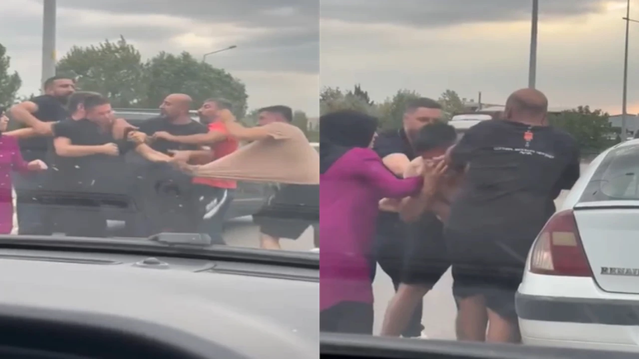 Trafik Kavgası Kadının Müdahalesiyle Son Buldu