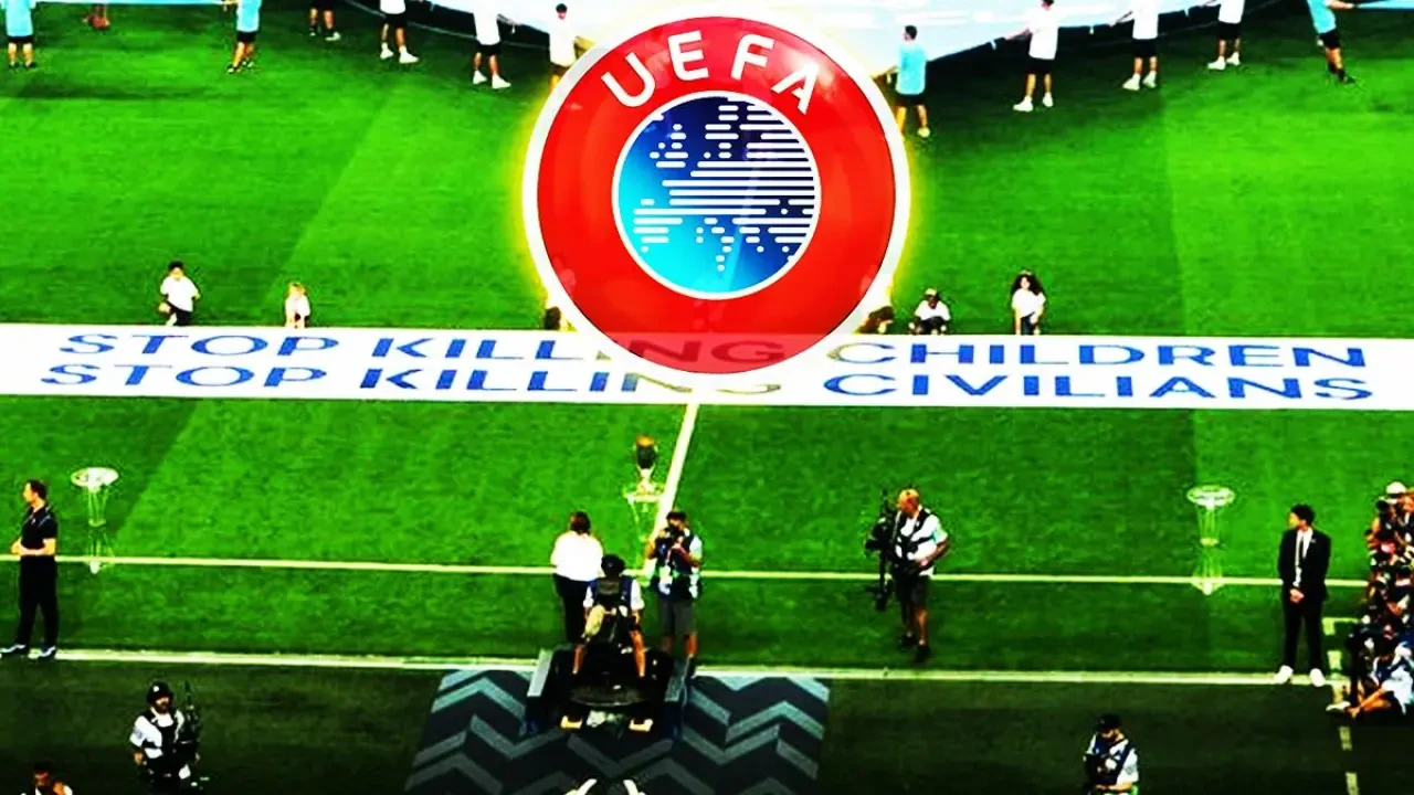 UEFA'nın İsrail'e karşı iki yüzlü tavrı tepkilere yol açıyor, Salah sosyal medyadan sert eleştiriyor.