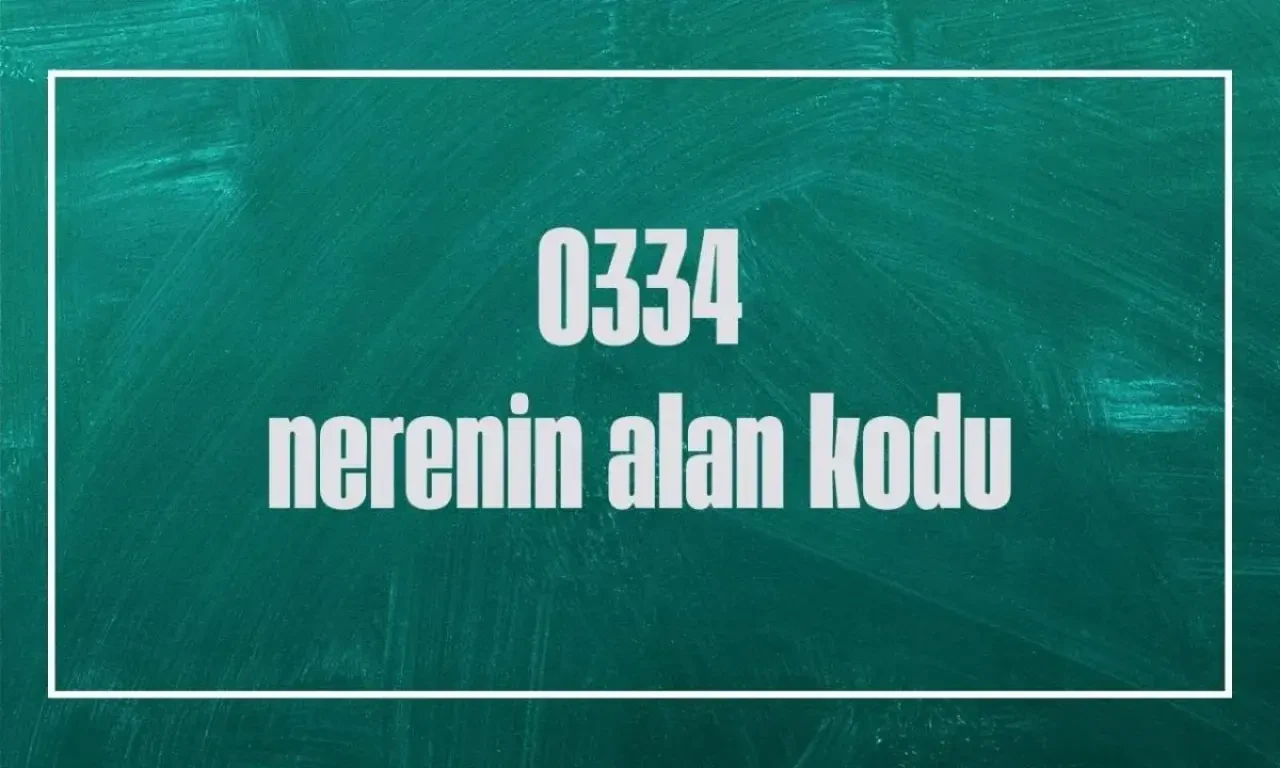 0334 nerenin alan kodu? 334 hangi ilin telefon kodudur?