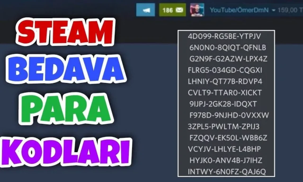 Bedava Steam Cüzdan Kodu 2025