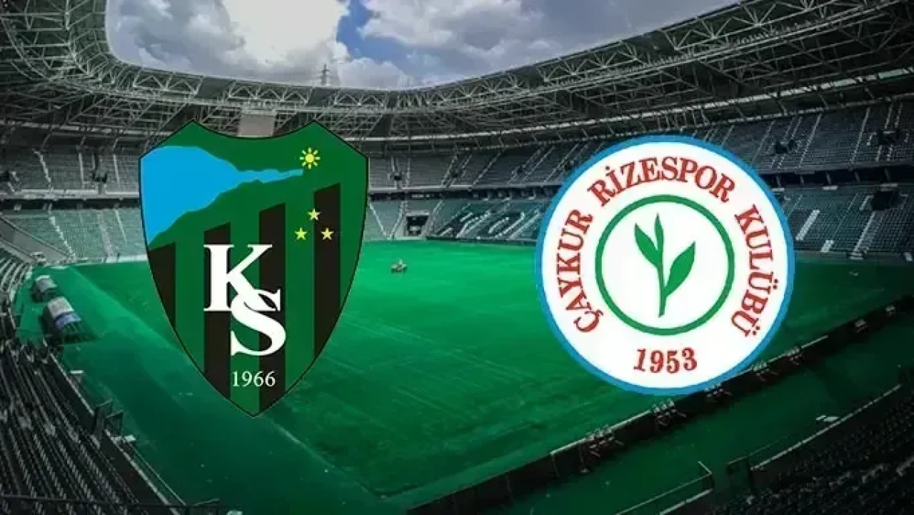 Kocaelispor - Çaykur Rizespor maçının ilk 11'leri belli oldu!