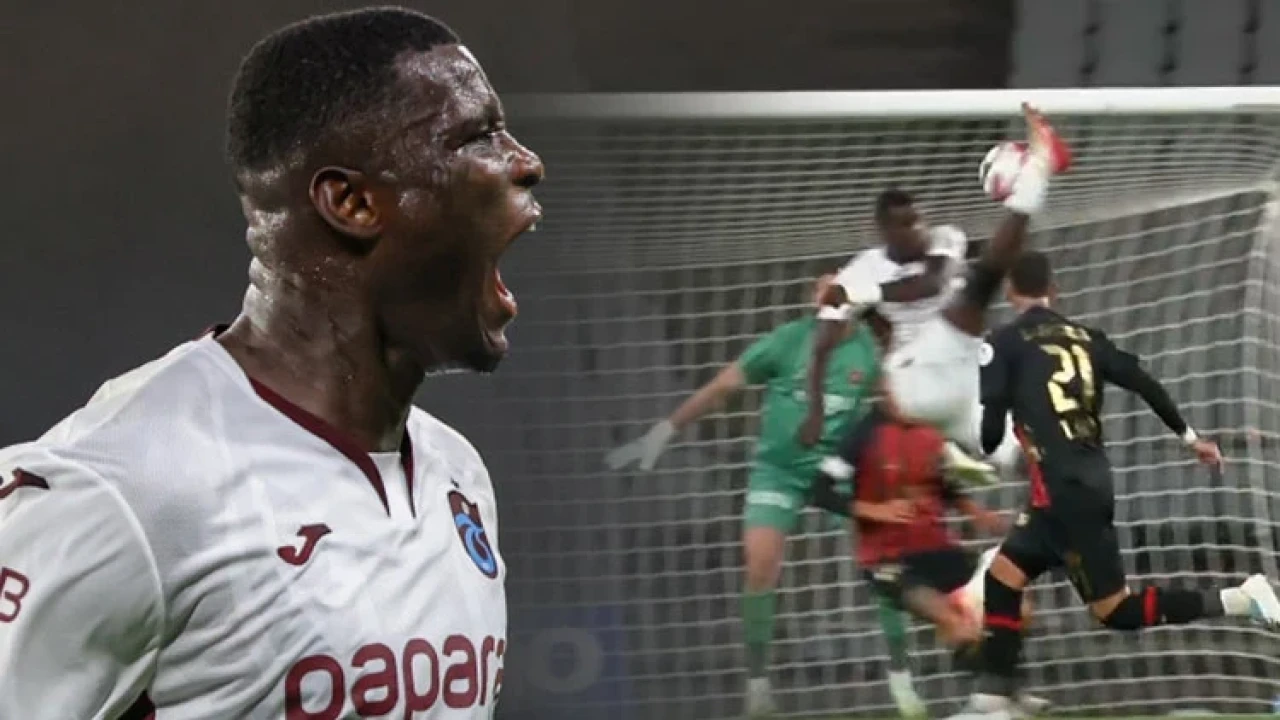 Onuachu, Trabzonspor'un Karagümrük'e karşı muhteşem ilk yarısında iki golle parladı!