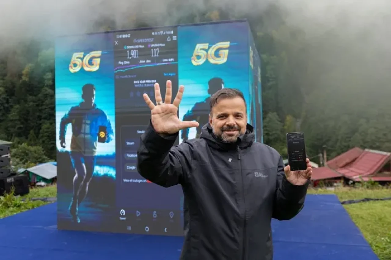Turkcell'den 1250 metre yükseklikte 5G denemesi