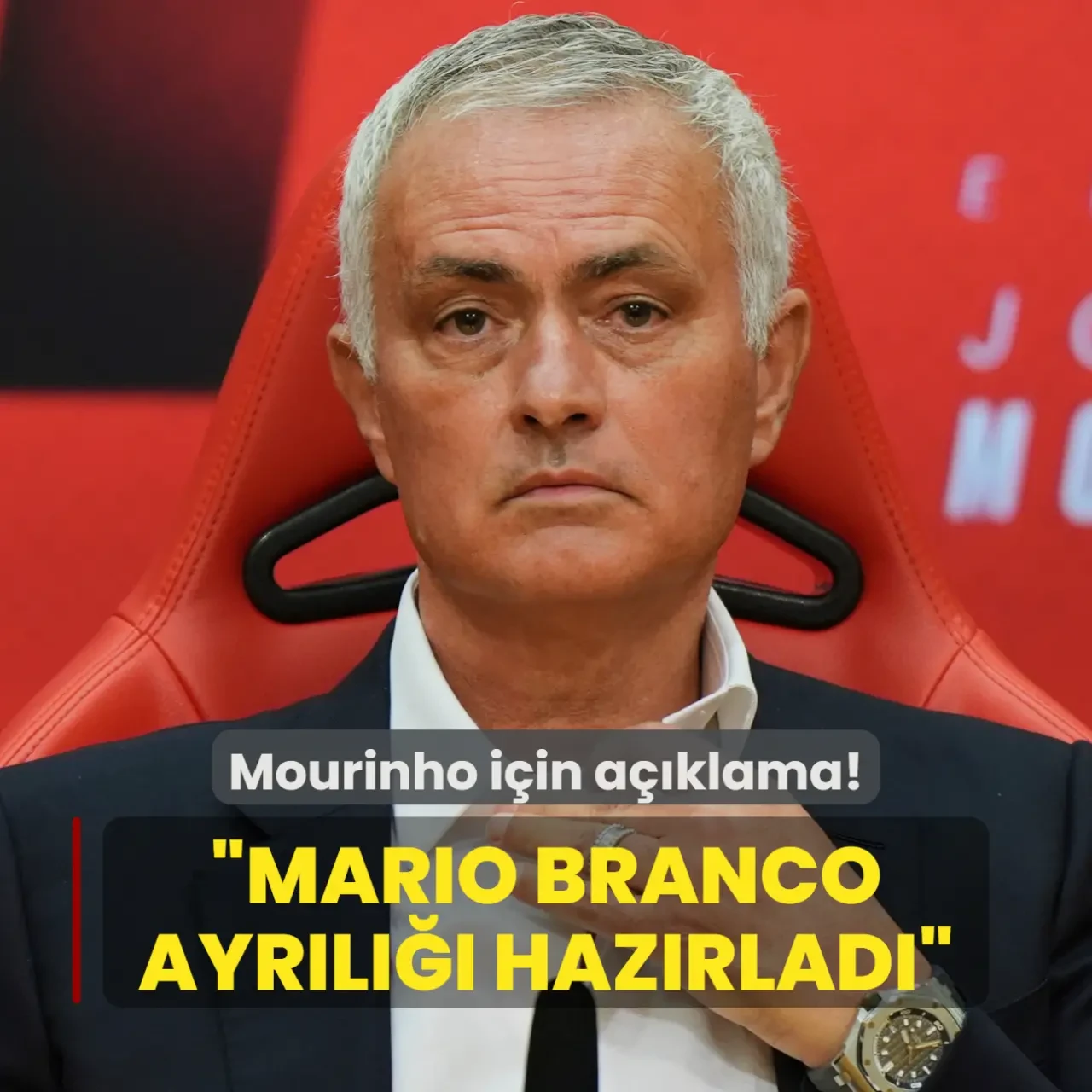 Benfica'dan Jose Mourinho açıklaması! Mario Branco, Fenerbahçe'den ayrılığını hazırladı