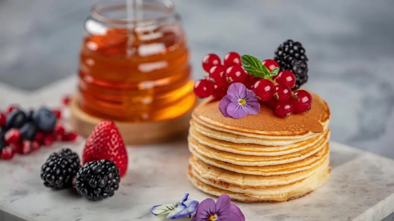 Göz göz olan kahvaltılık pankek tarifi! Yumuşaklığı damakta kalıyor