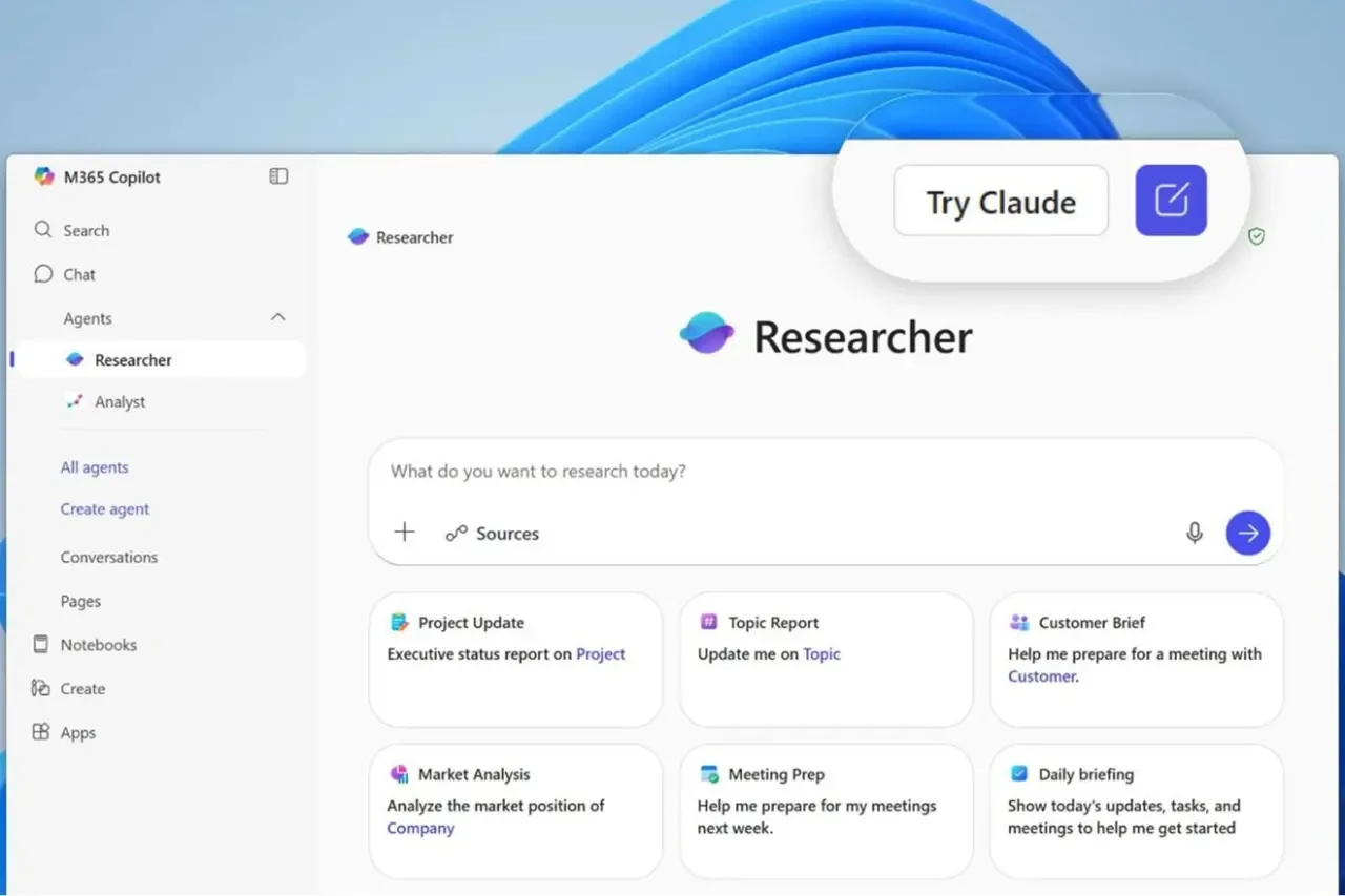 Microsoft 365 Copilot'tan Yenilik: Anthropic Modelleri ile Entegre Oldu!