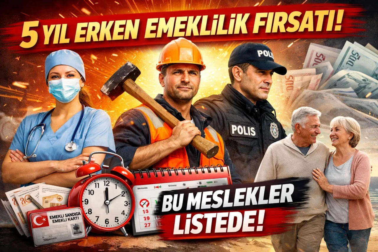 5 Yıl Erken Emeklilik Fırsatı! Bu Meslekler Listede!