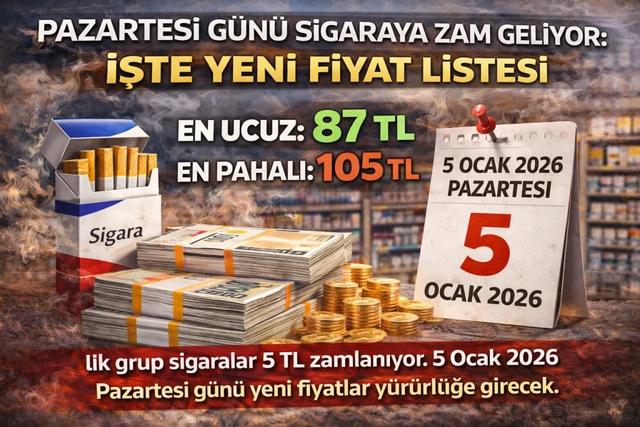Pazartesi günü sigaraya zam geliyor: İşte yeni fiyat listesi