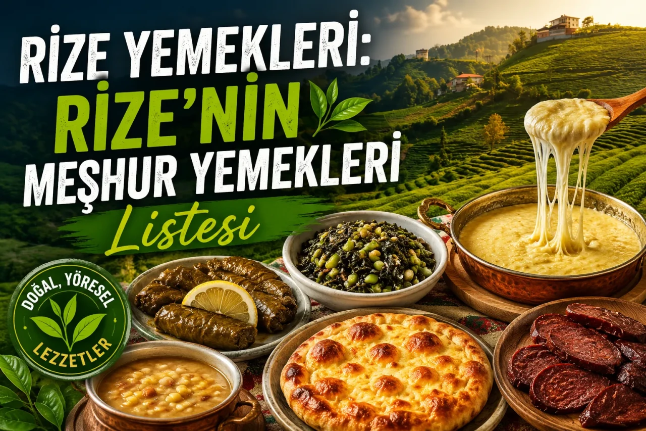 Rize Yemekleri: Rize'nin Meşhur Yemekleri Listesi