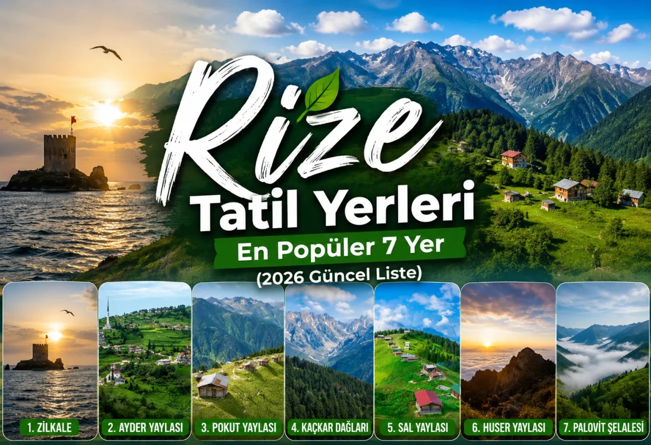 Rize Tatil Yerleri | En Popüler 7 Yer (2026 Güncel Liste)