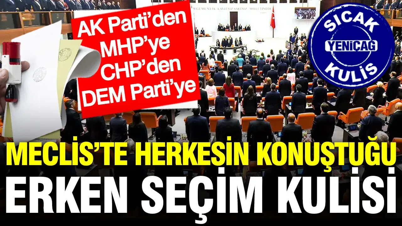 Meclis'te Erken Seçim Tartışmaları: AK Parti, MHP, CHP ve DEM Parti'nin Gündeminde!