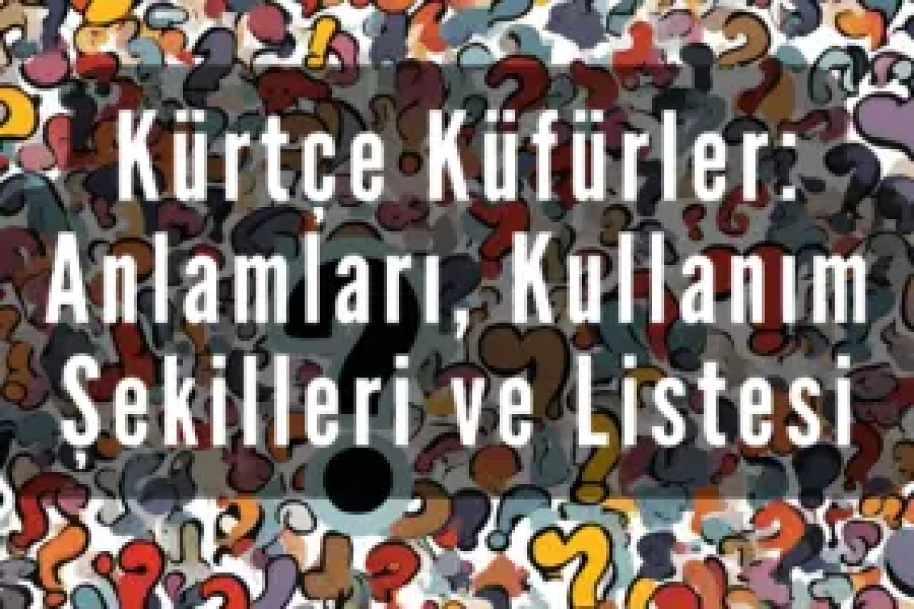 Kürtçe Küfürler: Anlamları, Kullanım Şekilleri ve Listesi 2026