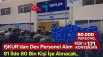 İŞKUR’dan Dev Personel Alımı: 81 İlde 80 Bin Kişi İşe Alınacak, Rize’ye 171 Kontenjan