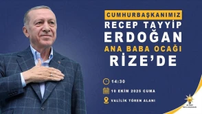 Cumhurbaşkanı Erdoğan memleketi Rize’ye geliyor