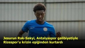 Jesurun Rak-Sakyi, Antalyaspor galibiyetiyle Rizespor'u krizin eşiğinden kurtardı