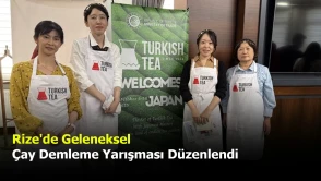 Rize'de Geleneksel Çay Demleme Yarışması Heyecanı!